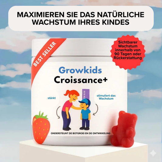 Wachstum+ Gummies — Tägliche Unterstützung für starke Knochen und gesundes Wachstum
